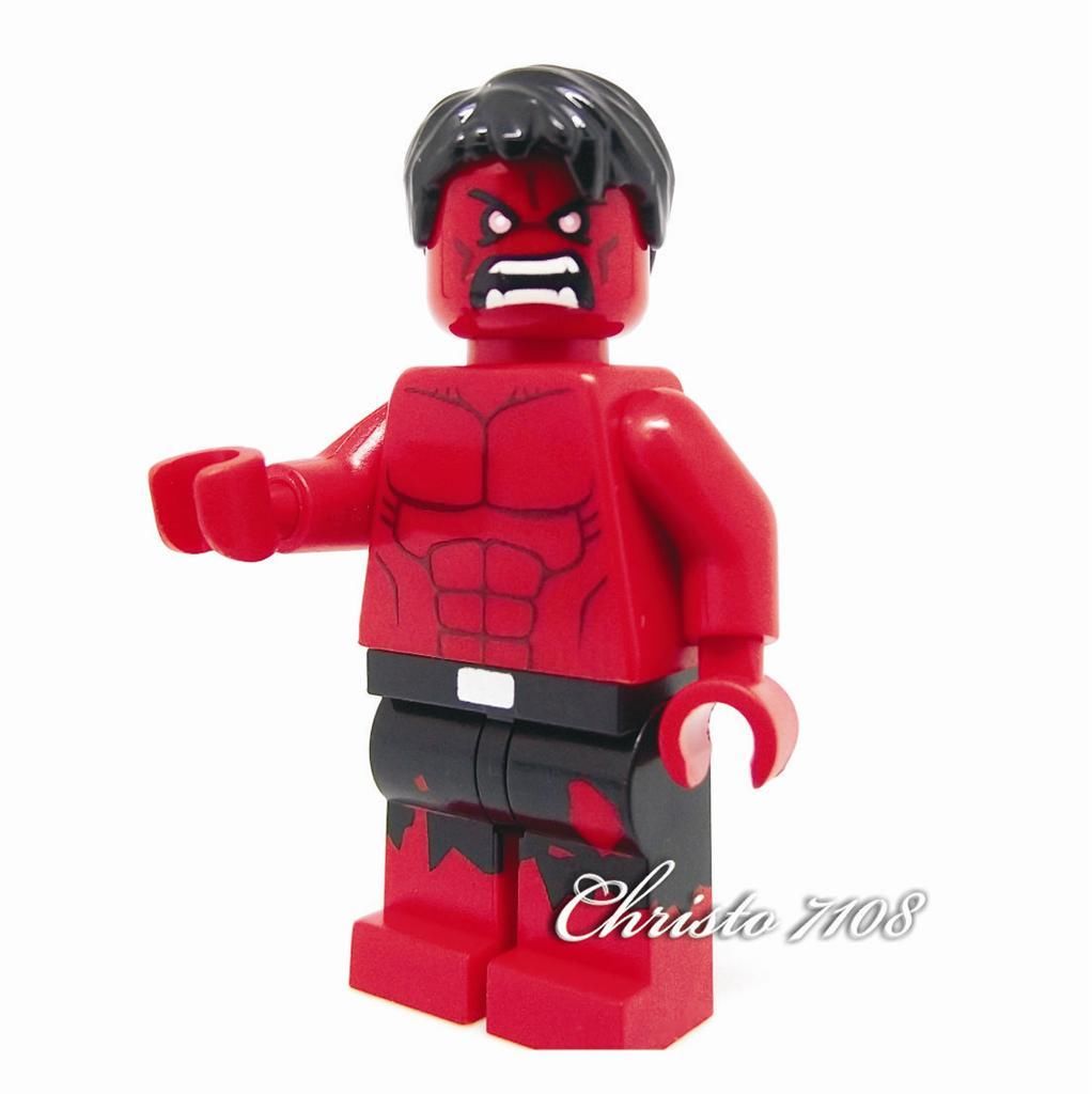 lego red hulk minifigure