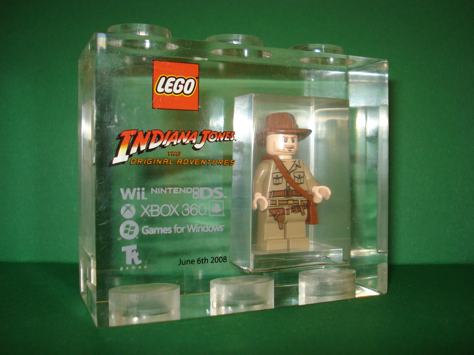 LEGO Indiana Jones TT Games Developer Brick handed out to people who worked  on the game! : r/lego